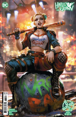 Harley Quinn #36 Cover E Derrick Chew Suicide Squad Kill Arkham Asylum Harley Quinn Card Stock Variant