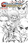 Thundercats #1 Cover Zg 10 Copy Foc Variant Edition Liefeld Black & White